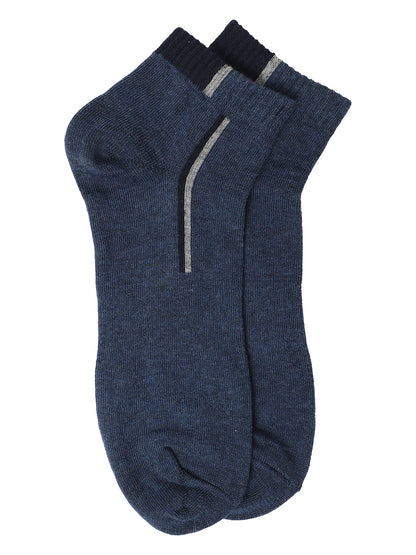 Men's Navy Fashion Ankle length  Socks -Pack of 5
