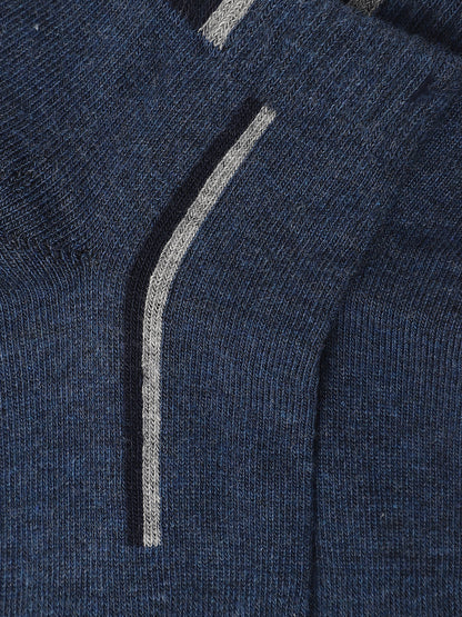 Men's Navy Fashion Ankle length  Socks -Pack of 5