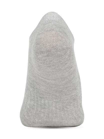 Men's Grey Melange Fashion No Show / Loafer Socks -Pack of 5