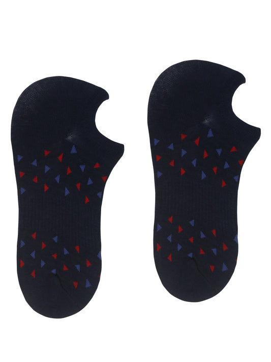 Men's Navy Blue Fashion No Show / Loafer Socks -Pack of 5