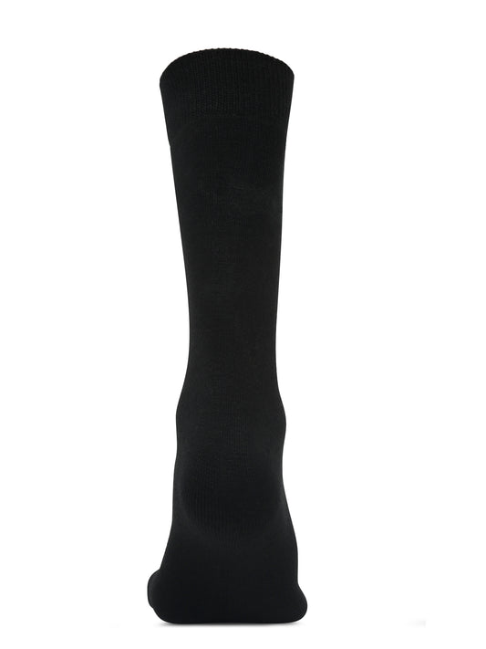 Men's Black Basic Crew length Socks -Pack of 3