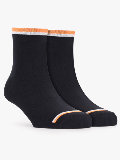 Men's Striped Comfort Fit Cotton Nylon Socks