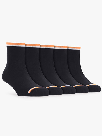 Men's Striped Comfort Fit Cotton Nylon Socks
