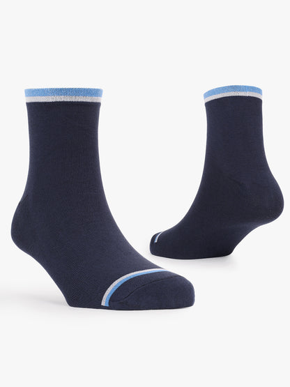 Men's Striped Comfort Fit Cotton Nylon Socks