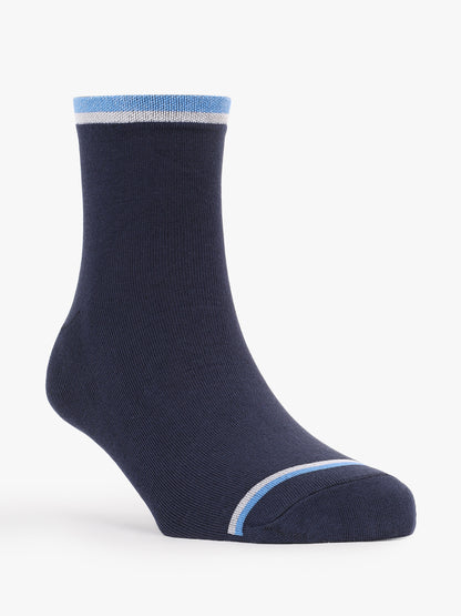 Men's Striped Comfort Fit Cotton Nylon Socks