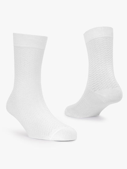 Men's Self Design Comfort Fit Cotton Nylon Socks