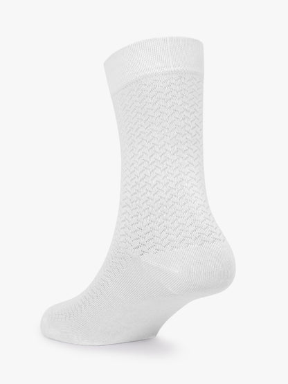 Men's Self Design Comfort Fit Cotton Nylon Socks