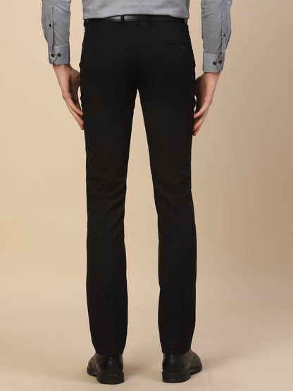 Formal Trouser for Men | Breathable & Soft with Color Fastness Regular Fit Poly Vicose Fabric Solid Pattern Hook & Bar Closure