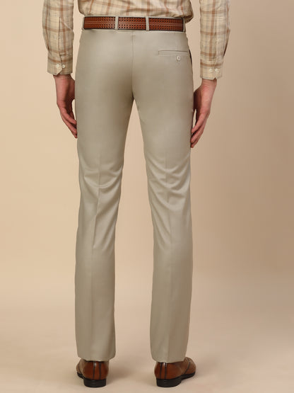 Formal Trouser for Men | Breathable & Soft with Color Fastness Regular Fit Terry Rayon Fabric Solid Pattern Hook & Bar Closure