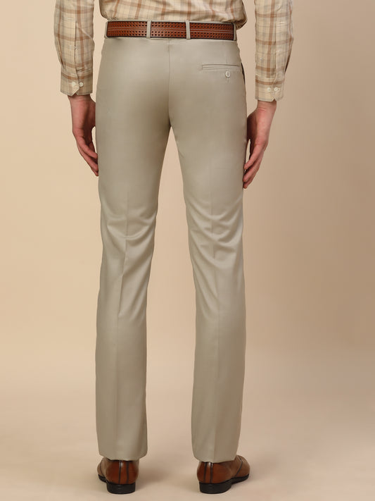 Formal Trouser for Men | Breathable & Soft with Color Fastness Regular Fit Terry Rayon Fabric Solid Pattern Hook & Bar Closure