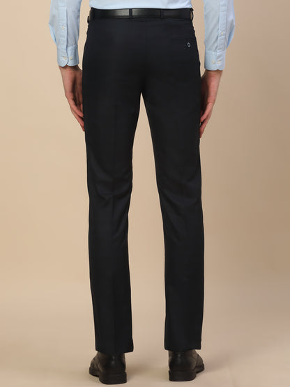 Formal Trouser for Men | Breathable & Soft with Color Fastness Regular Fit Poly Vicose Fabric Check Pattern Hook & Bar Closure