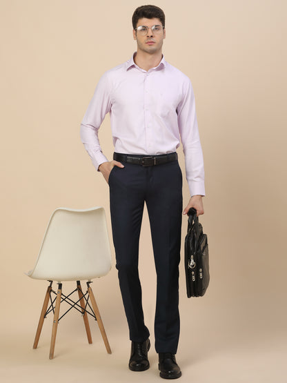 Formal Trouser for Men | Breathable & Soft with Color Fastness Regular Fit Terry Rayon Fabric Check Pattern Hook & Bar Closure