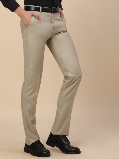 Formal Trouser for Men | Breathable & Soft with Color Fastness Regular Fit Terry Rayon Fabric Solid Pattern Hook & Bar Closure