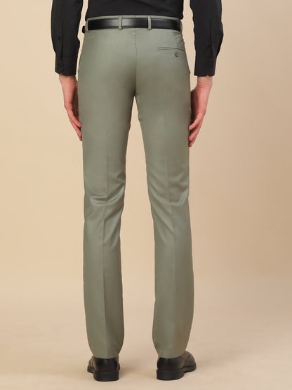 Formal Trouser for Men | Breathable & Soft with Color Fastness Regular Fit Terry Rayon Fabric Solid Pattern Hook & Bar Closure