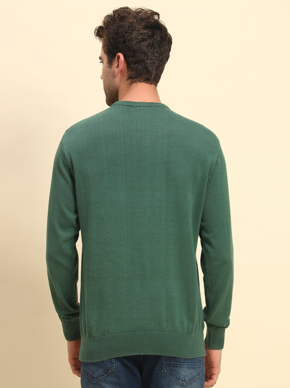 Sweater for Men | Winter Wear Cotton Fabric Pull-On Closure Round Neck Regular Fit Solid Pattern