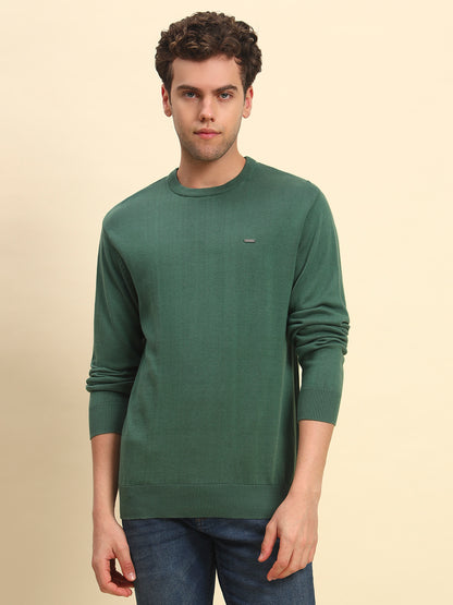Sweater for Men | Winter Wear Cotton Fabric Pull-On Closure Round Neck Regular Fit Solid Pattern
