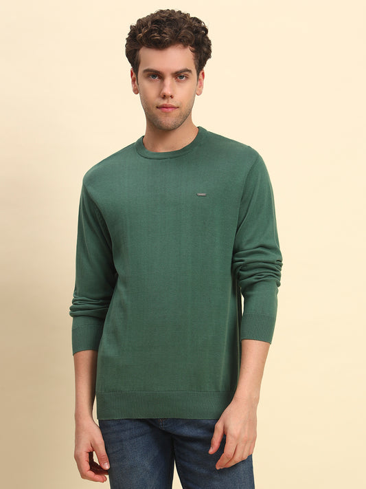 Sweater for Men | Winter Wear Cotton Fabric Pull-On Closure Round Neck Regular Fit Solid Pattern