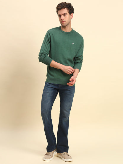 Sweater for Men | Winter Wear Cotton Fabric Pull-On Closure Round Neck Regular Fit Solid Pattern