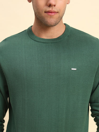 Sweater for Men | Winter Wear Cotton Fabric Pull-On Closure Round Neck Regular Fit Solid Pattern