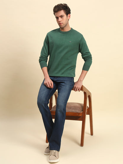Sweater for Men | Winter Wear Cotton Fabric Pull-On Closure Round Neck Regular Fit Solid Pattern