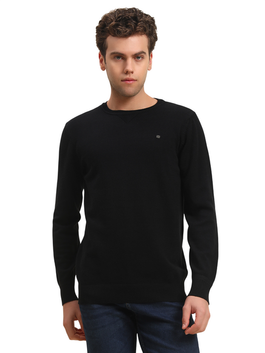 Sweater for Men | Winter Wear Acrylic Fabric Pull-On Closure Round Neck Regular Fit Solid Pattern