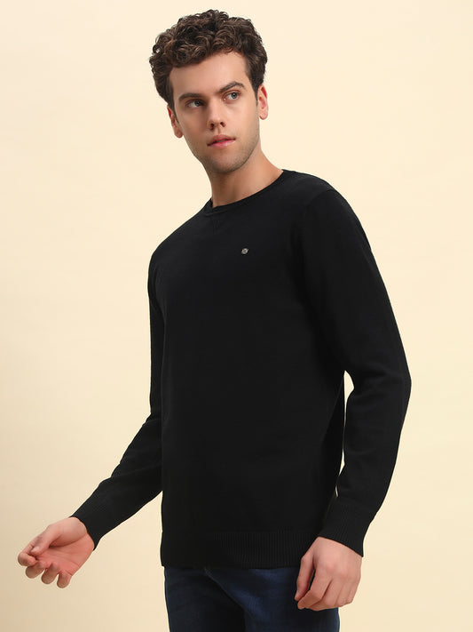 Sweater for Men | Winter Wear Acrylic Fabric Pull-On Closure Round Neck Regular Fit Solid Pattern