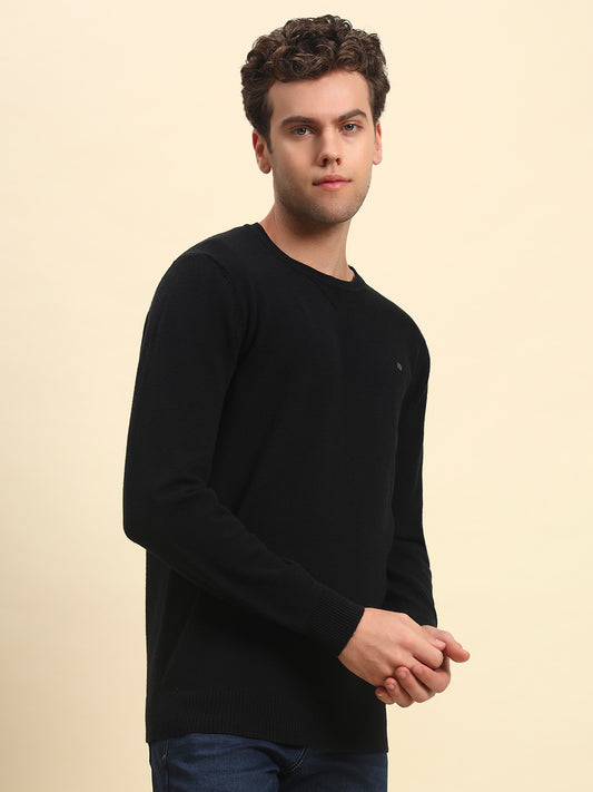 Sweater for Men | Winter Wear Acrylic Fabric Pull-On Closure Round Neck Regular Fit Solid Pattern