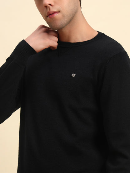 Sweatshirt for Men | Winter Wear Fleece Fabric Pull-On Closure Round Neck Regular Fit Printed Pattern