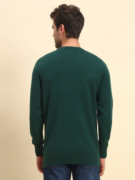 Sweater for Men | Winter Wear Acrylic Fabric Pull-On Closure Round Neck Regular Fit Solid Pattern