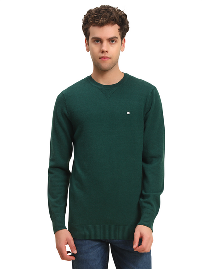 Sweater for Men | Winter Wear Acrylic Fabric Pull-On Closure Round Neck Regular Fit Solid Pattern