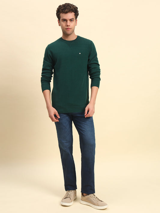 Sweater for Men | Winter Wear Acrylic Fabric Pull-On Closure Round Neck Regular Fit Solid Pattern