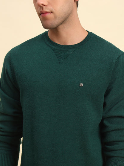 Sweater for Men | Winter Wear Acrylic Fabric Pull-On Closure Round Neck Regular Fit Solid Pattern