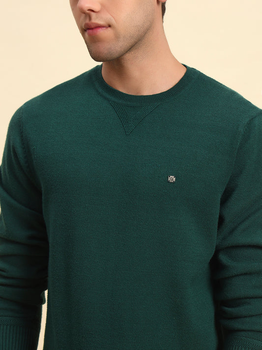 Sweater for Men | Winter Wear Acrylic Fabric Pull-On Closure Round Neck Regular Fit Solid Pattern