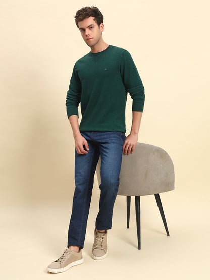 Sweater for Men | Winter Wear Acrylic Fabric Pull-On Closure Round Neck Regular Fit Solid Pattern