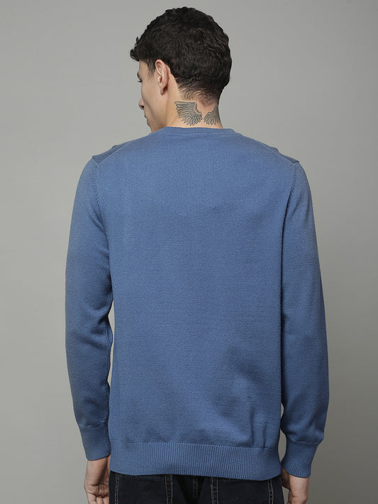 Sweater for Men | Winter Wear Fancy Fabric Pull-On Closure Round Neck Regular Fit Solid Pattern