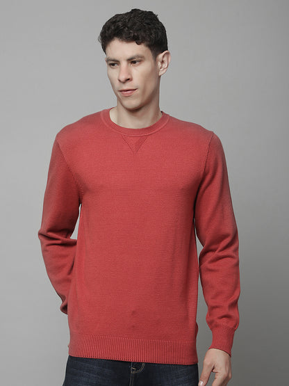 Sweater for Men | Winter Wear Fancy Fabric Pull-On Closure Round Neck Regular Fit Solid Pattern