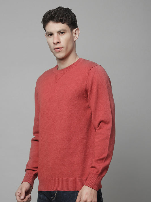 Sweater for Men | Winter Wear Fancy Fabric Pull-On Closure Round Neck Regular Fit Solid Pattern