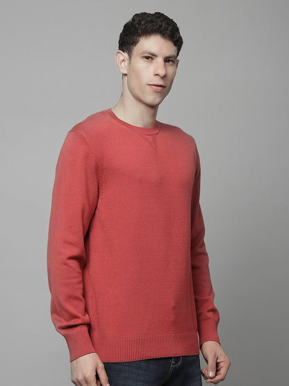 Sweater for Men | Winter Wear Fancy Fabric Pull-On Closure Round Neck Regular Fit Solid Pattern