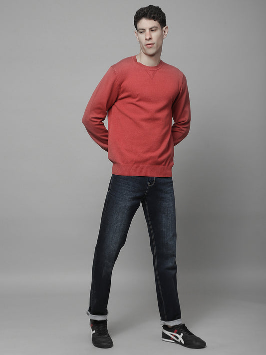 Sweater for Men | Winter Wear Fancy Fabric Pull-On Closure Round Neck Regular Fit Solid Pattern