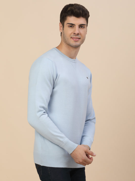 Sweater for Men | Winter Wear Fancy Fabric Pull-On Closure Round Neck Regular Fit Solid Pattern