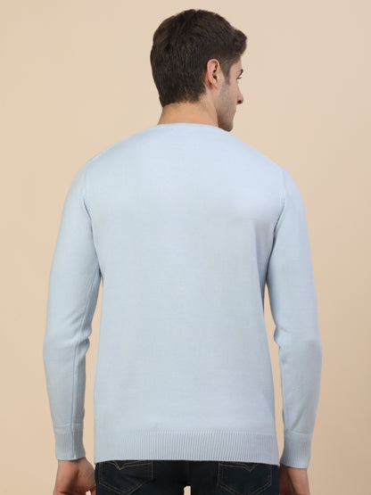 Sweater for Men | Winter Wear Fancy Fabric Pull-On Closure Round Neck Regular Fit Solid Pattern