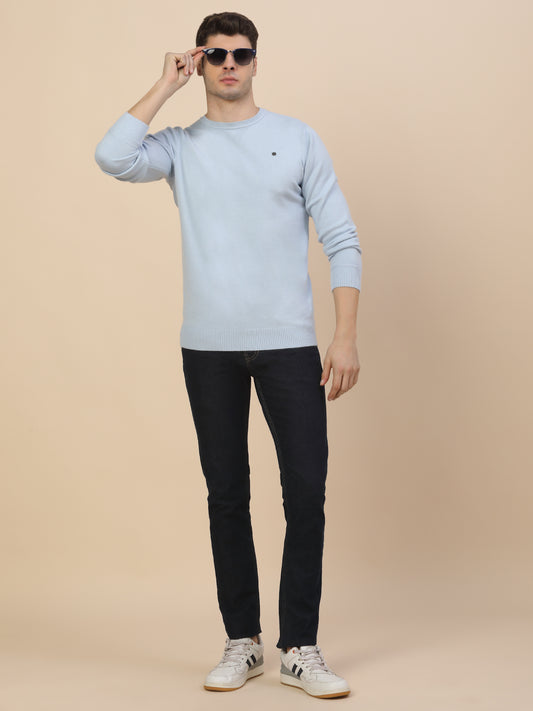 Sweater for Men | Winter Wear Fancy Fabric Pull-On Closure Round Neck Regular Fit Solid Pattern