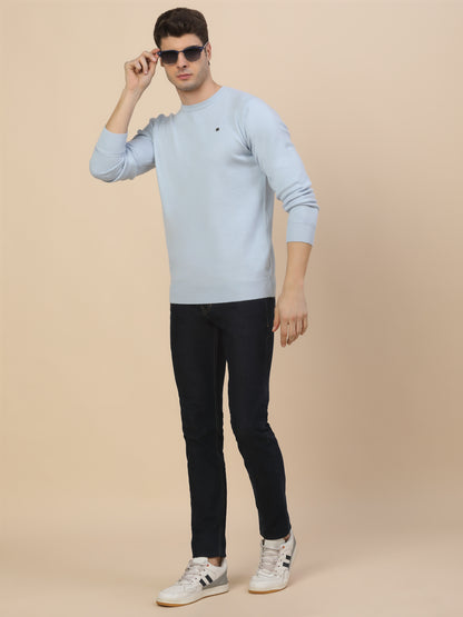 Sweater for Men | Winter Wear Fancy Fabric Pull-On Closure Round Neck Regular Fit Solid Pattern