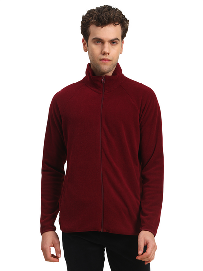 Sweatshirt for Men | Winter Wear Acrylic Fabric Zipper Closure Mock Neck Regular Fit Solid Pattern