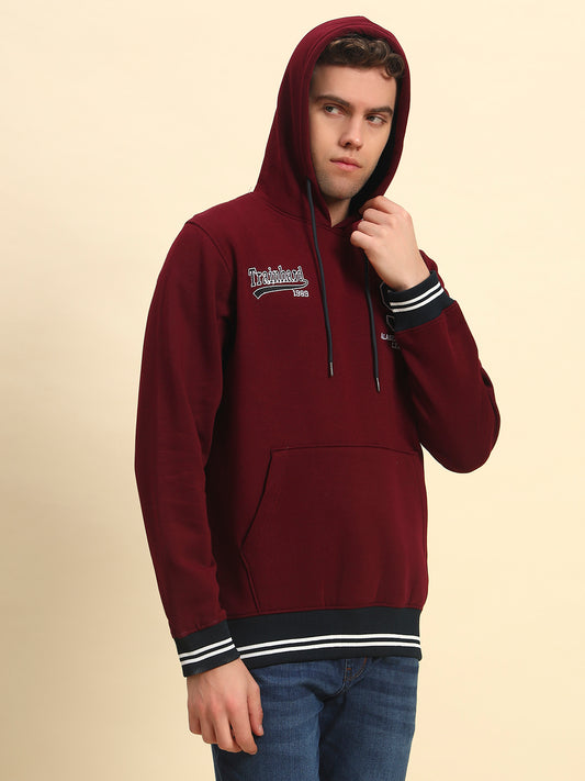 Sweatshirt for Men | Winter Wear Poly Cotton Fabric Pull-On Closure Hooded Neck Regular Fit Printed Pattern