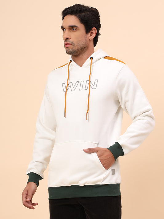 Sweatshirt for Men | Winter Wear Poly Cotton Fabric Pull-On Closure Hooded Neck Regular Fit Solid Pattern