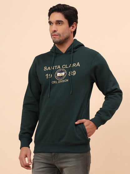 Sweatshirt for Men | Winter Wear Poly Cotton Fabric Pull-On Closure Hooded Neck Regular Fit Printed Pattern