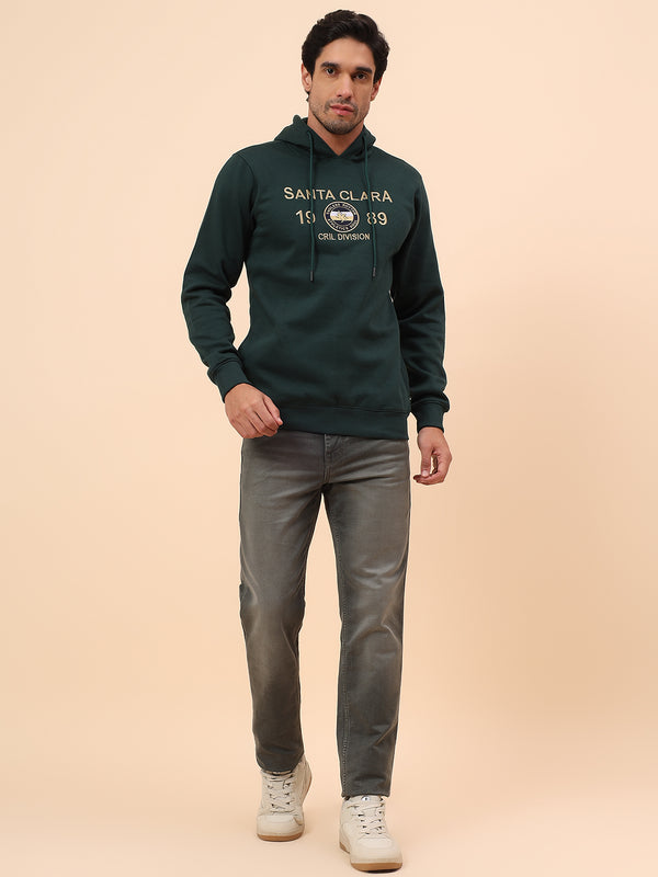 Sweatshirt for Men | Winter Wear Poly Cotton Fabric Pull-On Closure Hooded Neck Regular Fit Printed Pattern