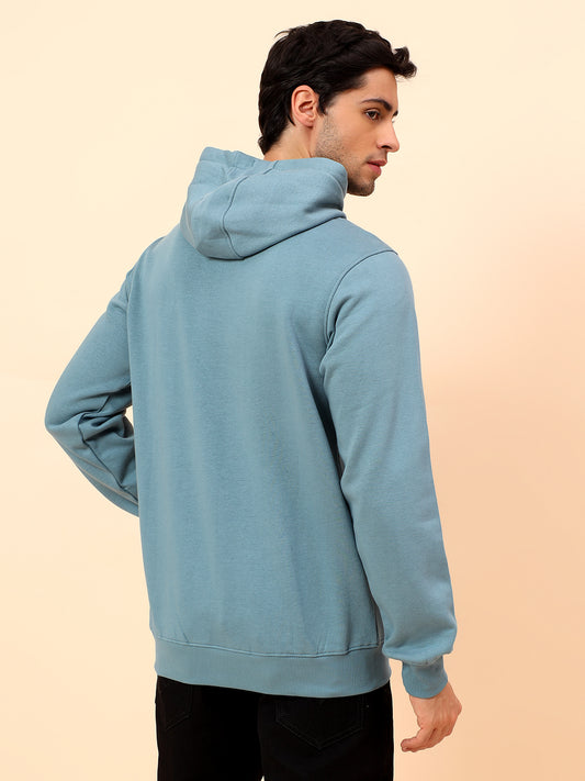 Sweatshirt for Men | Winter Wear Poly Cotton Fabric Pull-On Closure Hooded Neck Regular Fit Printed Pattern