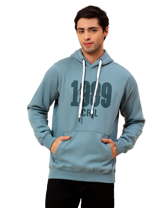 Sweatshirt for Men | Winter Wear Poly Cotton Fabric Pull-On Closure Hooded Neck Regular Fit Printed Pattern